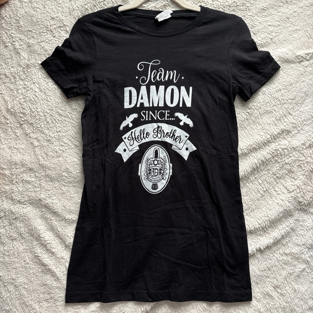 The Vampire Diaries Black Graphic Women's T-Shirt
